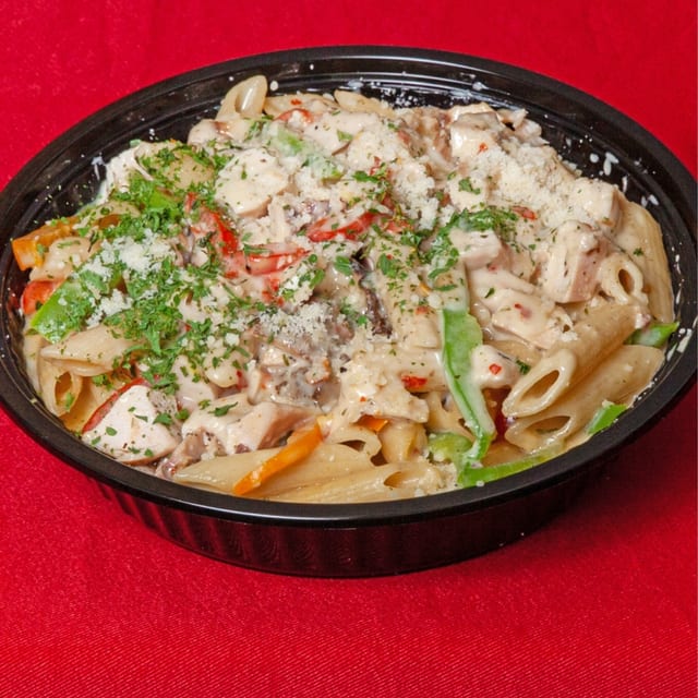 Jerk Chicken Alfredo.